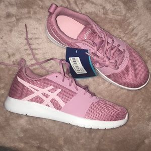 Pink Asics KANMEI MX women athletic running shoe